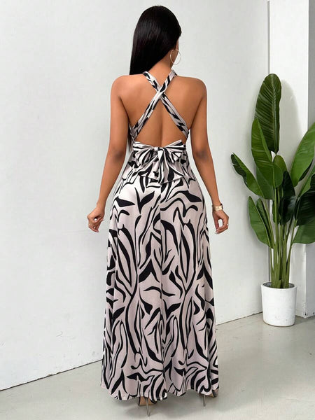 Visions split hem dress