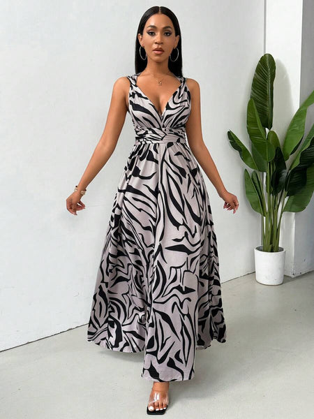 Visions split hem dress