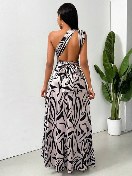 Visions split hem dress