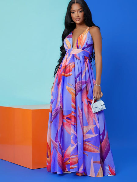 Birds of Hawaii floral maxi - What's Your Chic