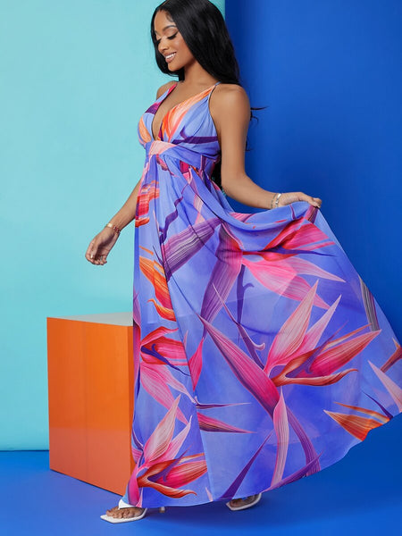 Birds of Hawaii floral maxi - What's Your Chic