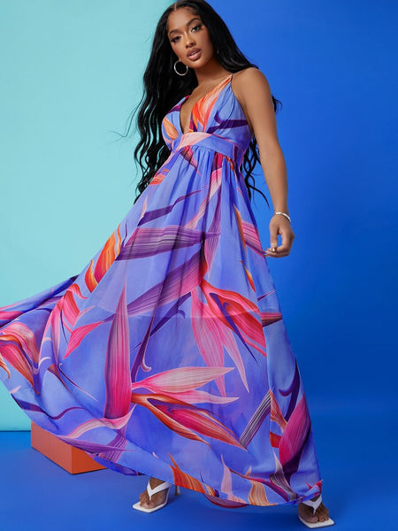 Birds of Hawaii floral maxi - What's Your Chic