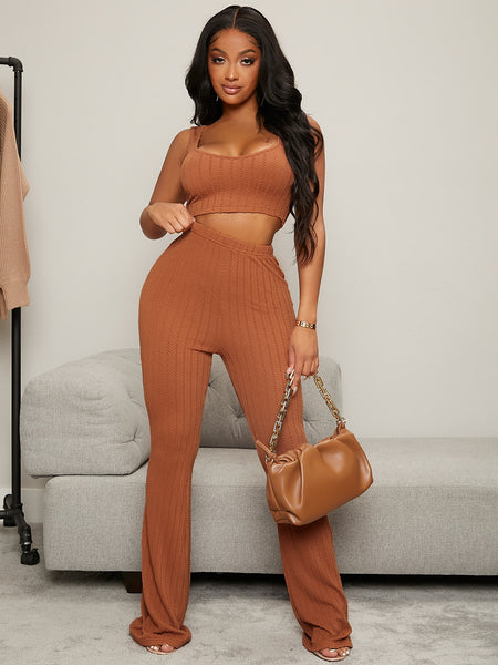 Baija textured tank and pants