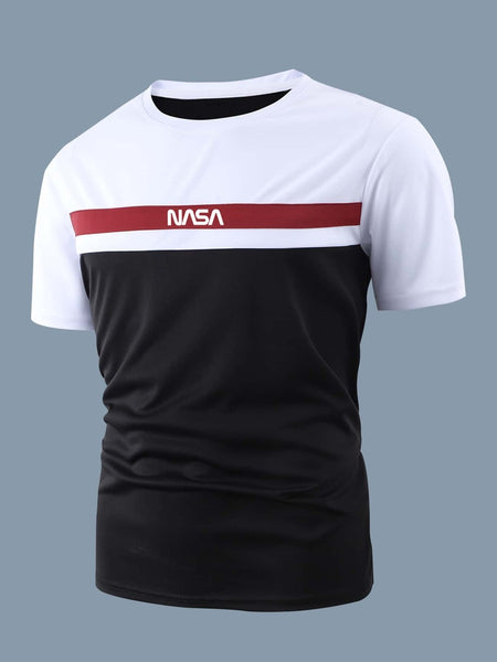 Men's black back graphic tee