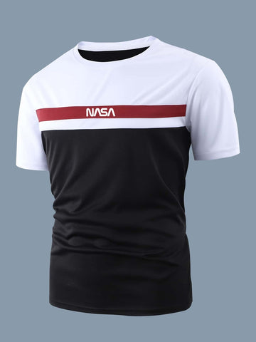 Men's black back graphic tee