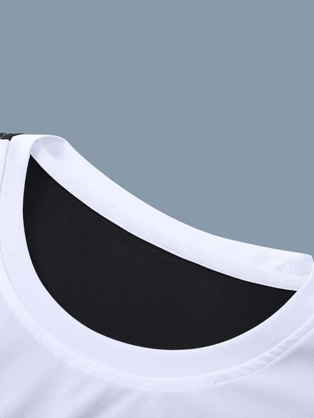 Men's black back graphic tee