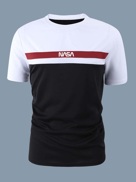 Men's black back graphic tee