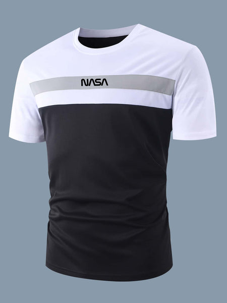 Men's black back graphic tee