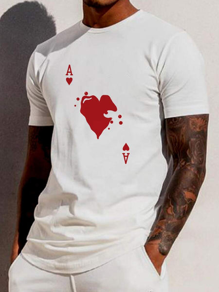 Ace of Hearts print tee