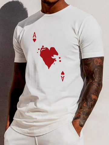 Ace of Hearts print tee