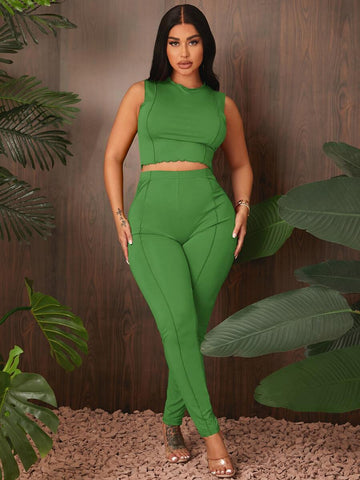 Swan Street crop tank & leggings