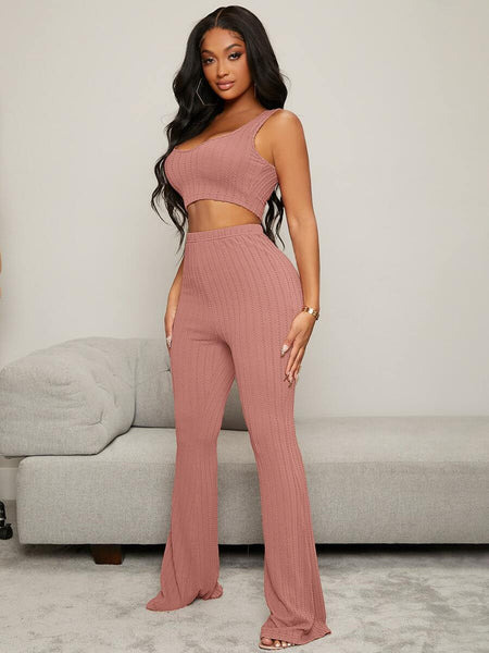 Baija textured tank and pants