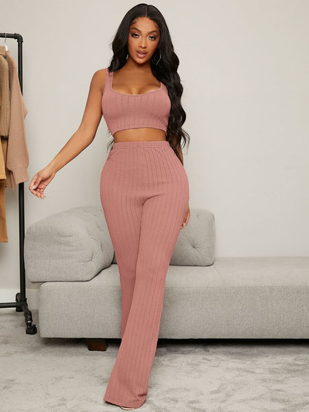 Baija textured tank and pants