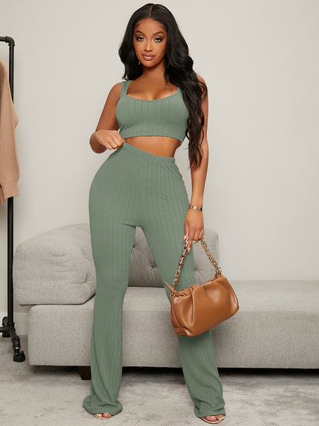 Baija textured tank and pants