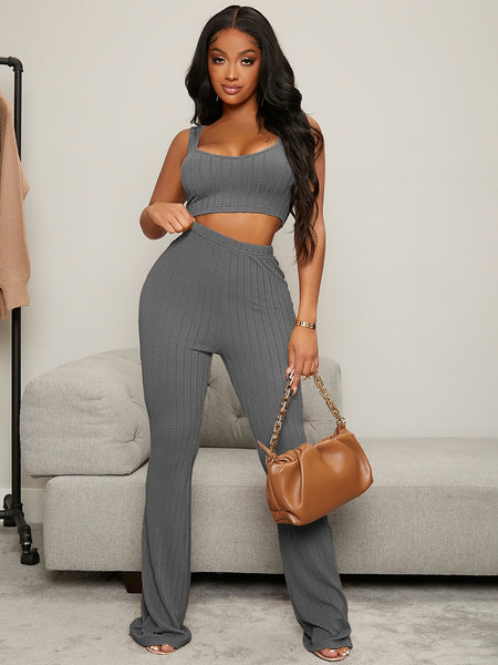 Baija textured tank and pants