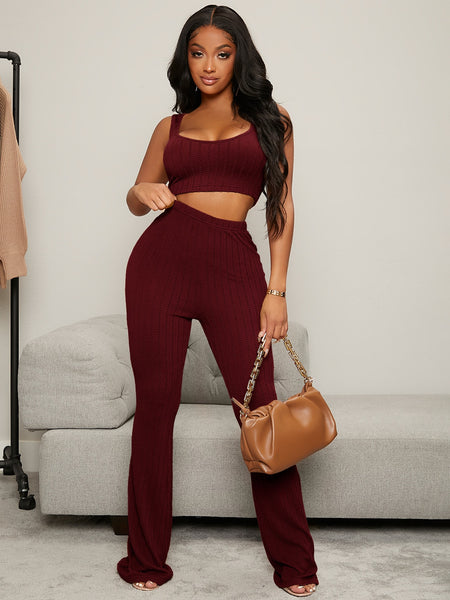 Baija textured tank and pants