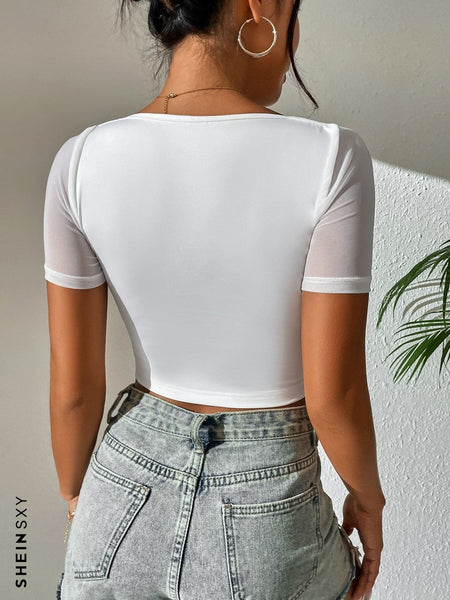 Weekend Business bustier crop