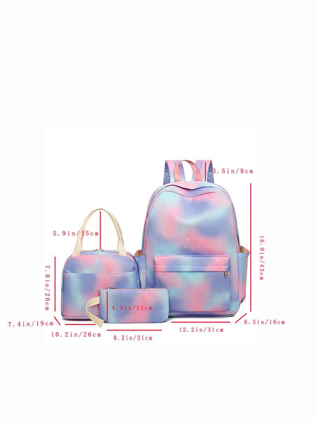 Cotton Candy Cosmos 3-piece backpack set