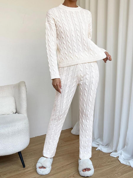 Tingles cable knit sweater set