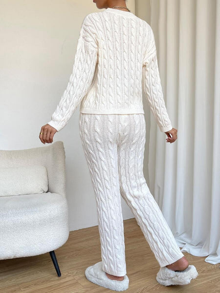 Tingles cable knit sweater set