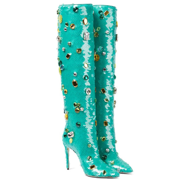 Crystal long boots - import