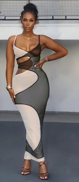 Tickled other than Pink maxi dress